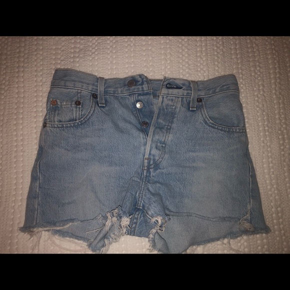 Levi’s 501 Denim High Rise Shorts - Picture 1 of 5